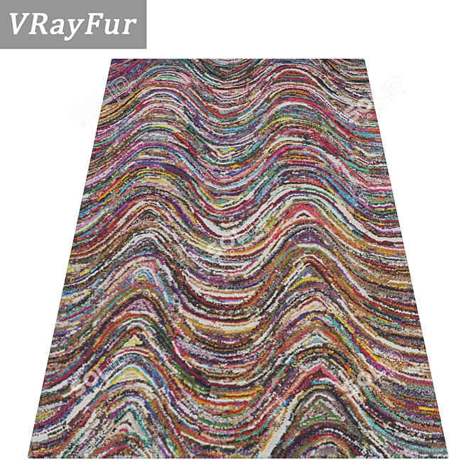 High-Quality Carpets Set 3D model image 2