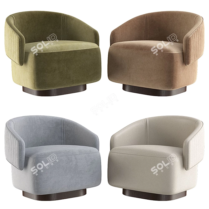 Elegant and Modern TWIBE Chair 3D model image 1