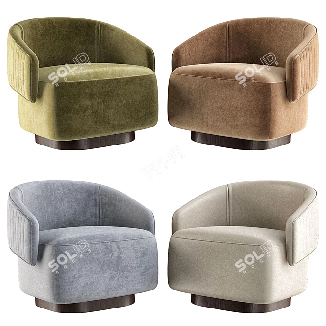 Elegant and Modern TWIBE Chair 3D model image 3