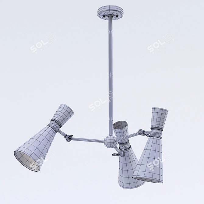 Luxury Villa Lumi Ceiling Lamp 3D model image 3