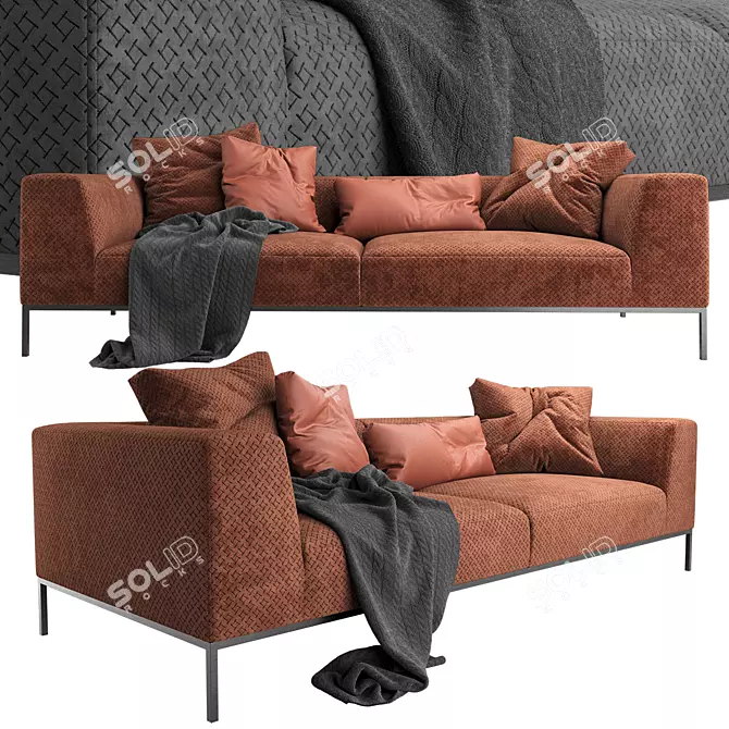 Modern Vision Furman Sofa 3D model image 1