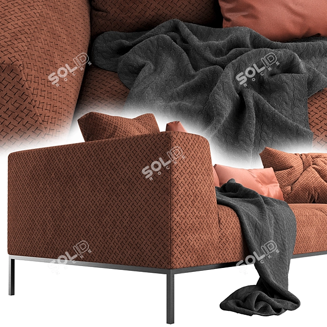 Modern Vision Furman Sofa 3D model image 2