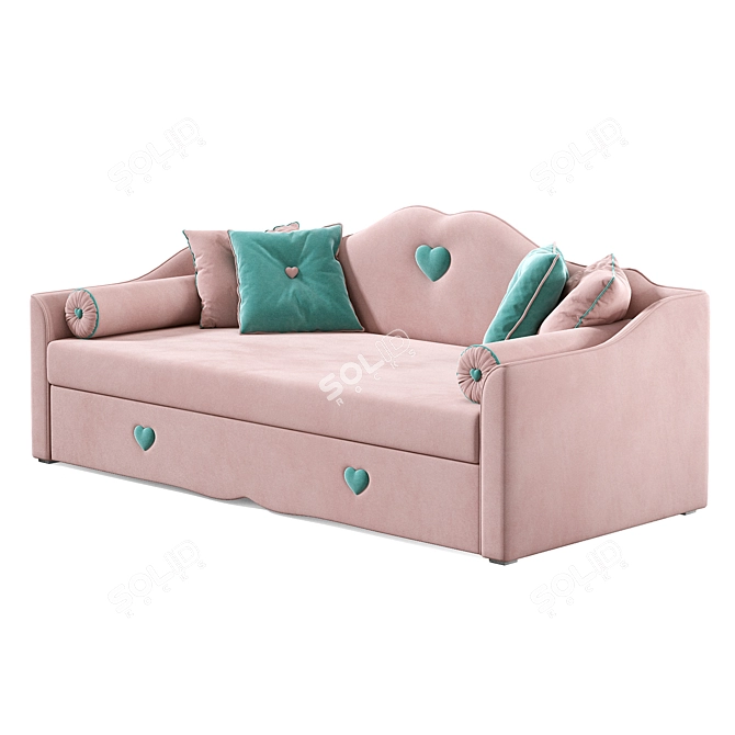 Lily Kids Sofa: Comfortable & Stylish 3D model image 4