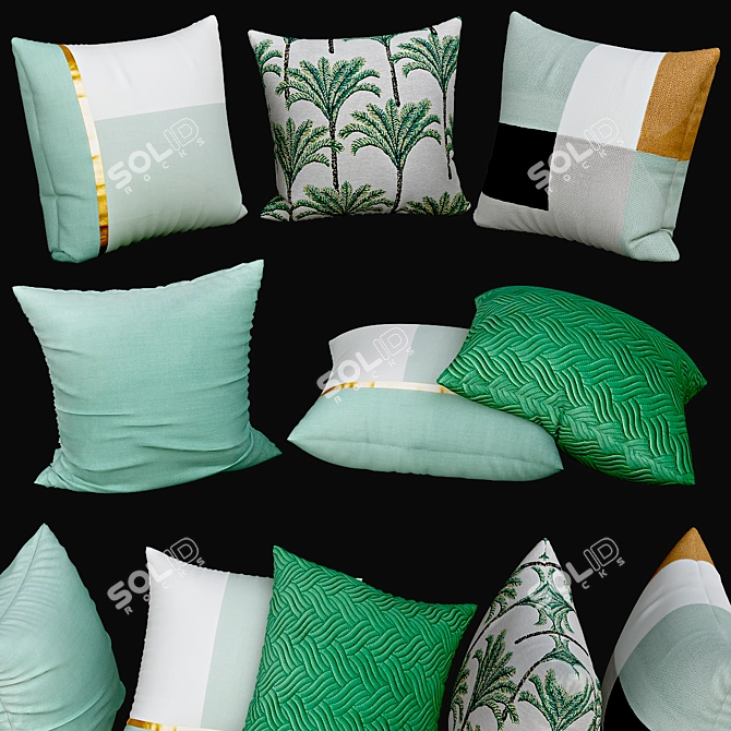 Luxury Cushions | Elegant Decor 3D model image 1