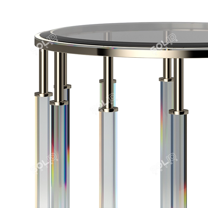 Elegant Robson Crystal Table: Small & Chic 3D model image 2