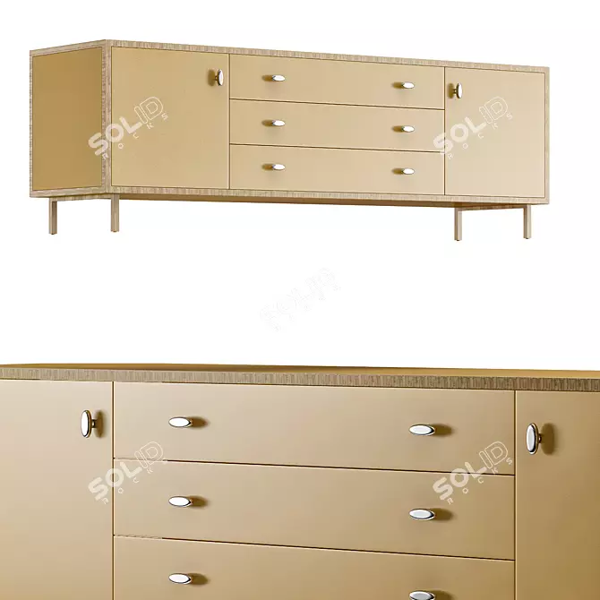 Modern Classon Sideboard 2 3D model image 1