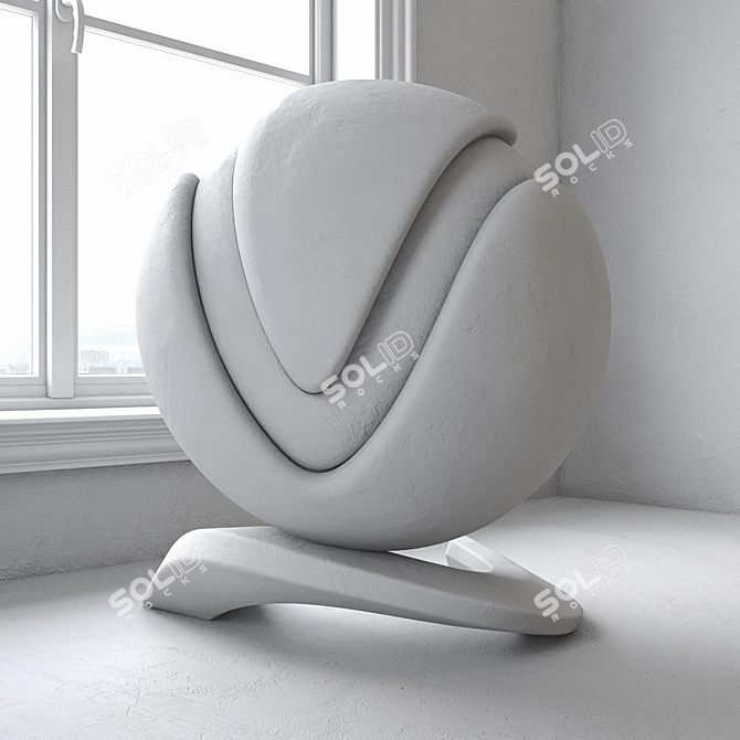 Title: High-Quality Plaster Wall Texture 3D model image 3