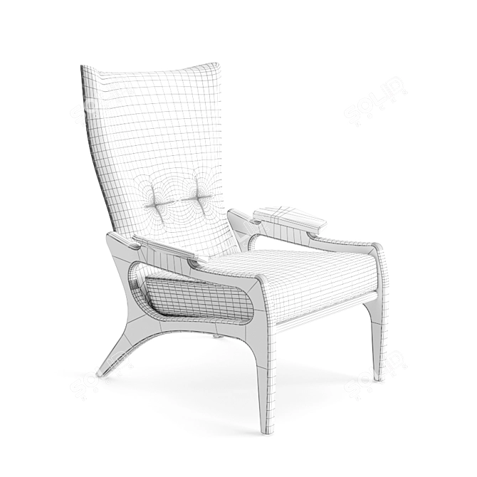 Luxurious HighBack Chairs - Craft Associates 3D model image 3