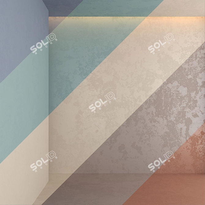 Decorative Plaster Texture Kit 3D model image 2