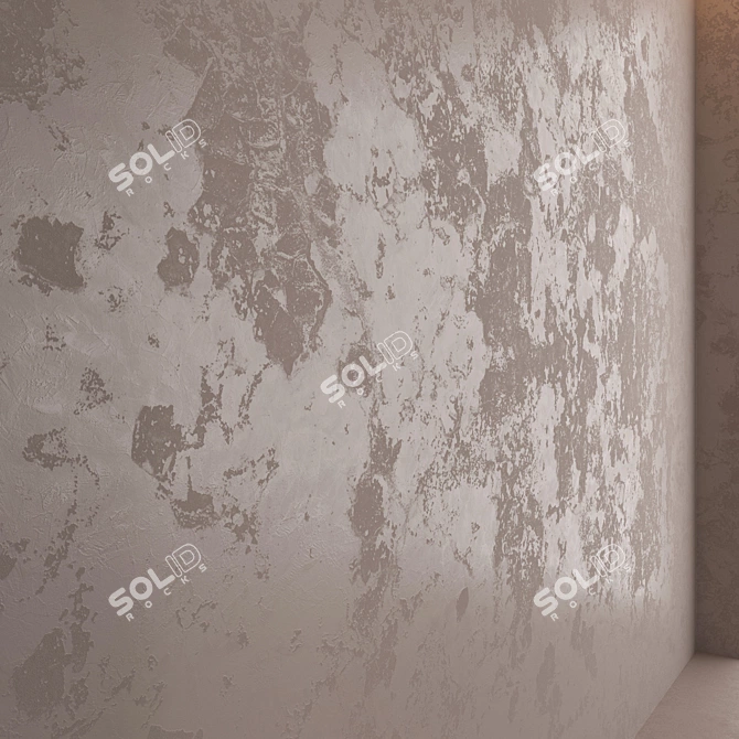 Decorative Plaster Texture Kit 3D model image 4