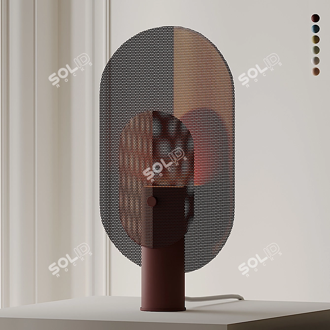 Sleek Filter Table Lamp 3D model image 2