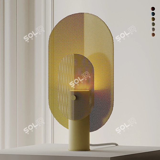 Sleek Filter Table Lamp 3D model image 3