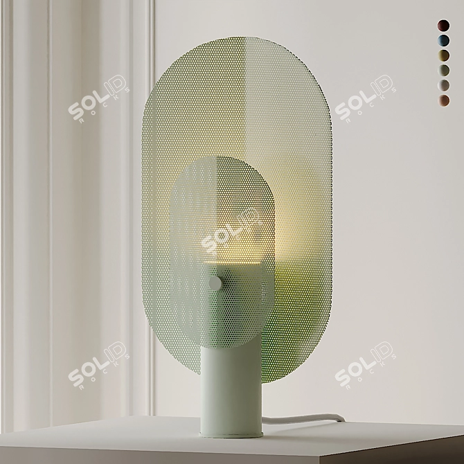 Sleek Filter Table Lamp 3D model image 5