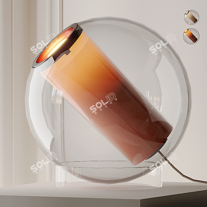 Sleek Bel Occhio 16" Table Lamp 3D model image 2