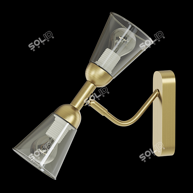 Title: IVO WALL Glass Double-Faced Wall Lamp 3D model image 2