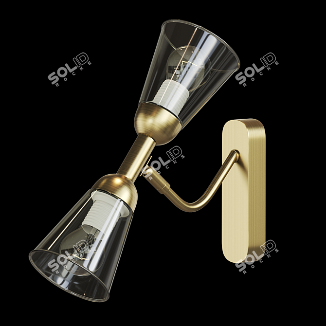 Title: IVO WALL Glass Double-Faced Wall Lamp 3D model image 3