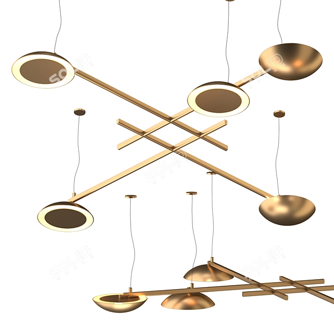 Elegant Gaia Lighting: Exquisite, 240cm x 240cm 3D model image 5