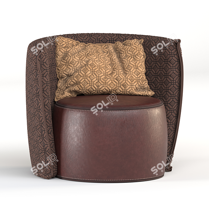 Designer Armchair: 3D-Modeled & Rendered with Corona 3D model image 1