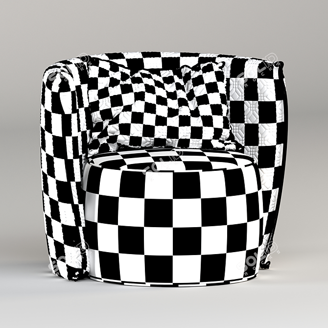 Designer Armchair: 3D-Modeled & Rendered with Corona 3D model image 3