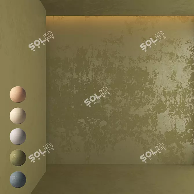 Premium Decorative Plaster Kit 3D model image 1