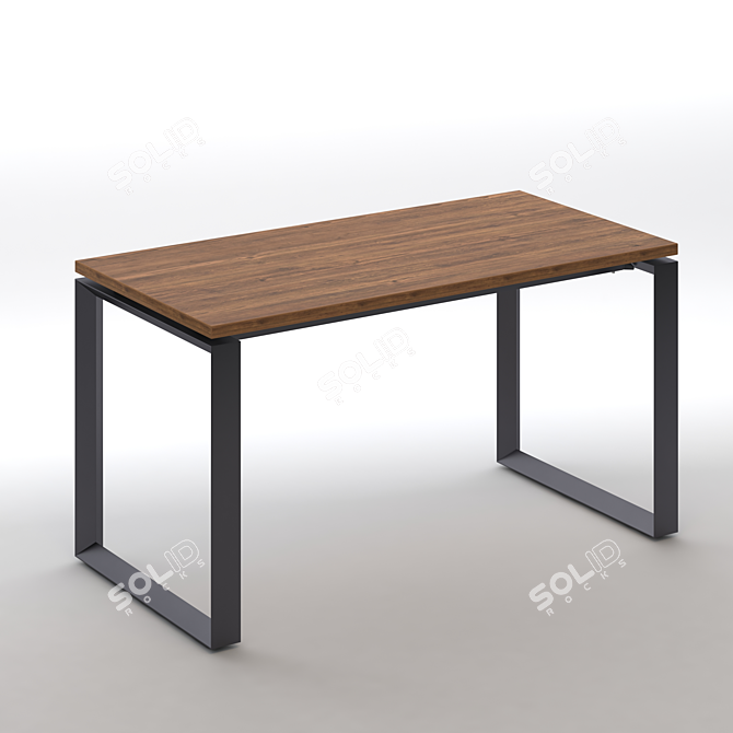 Sleek IKEA Executive Desk 3D model image 3