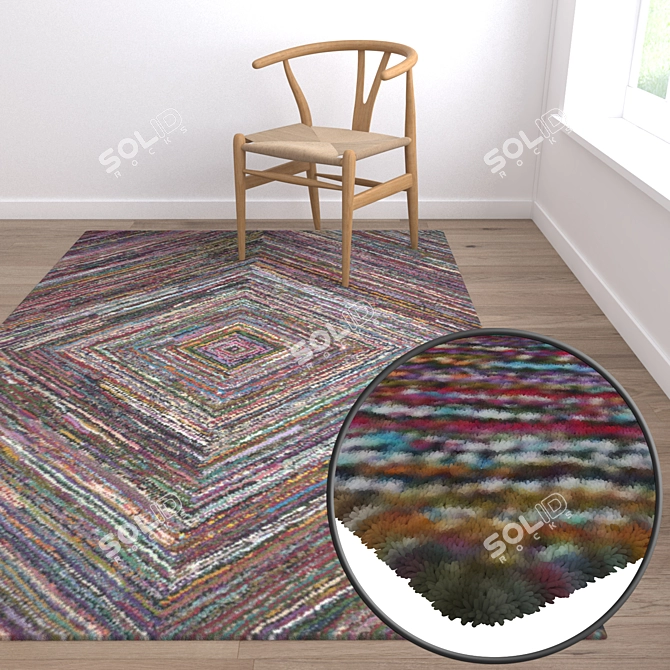 High-Quality Carpet Set for Versatile Render 3D model image 5