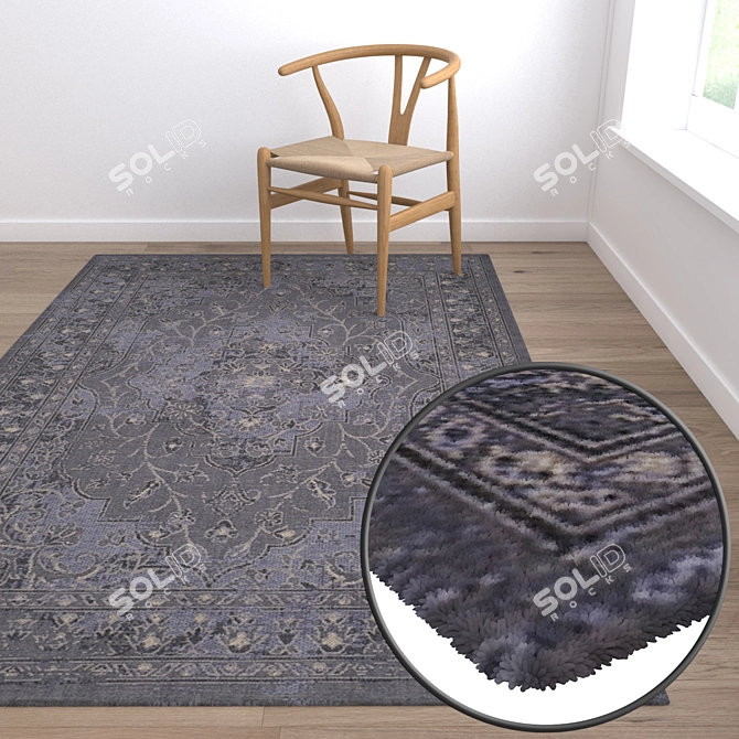 Versatile High-Quality Carpet Set 3D model image 5