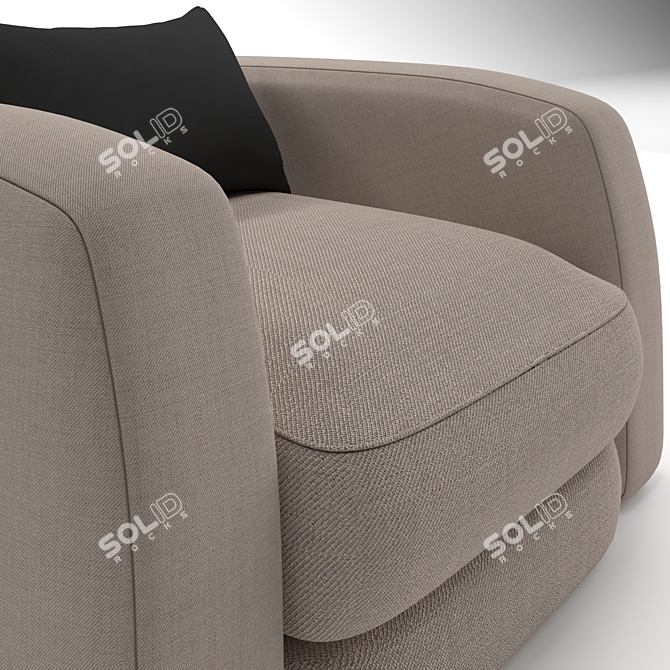  Modern Divan Sofa: Stylish and Comfortable 3D model image 3