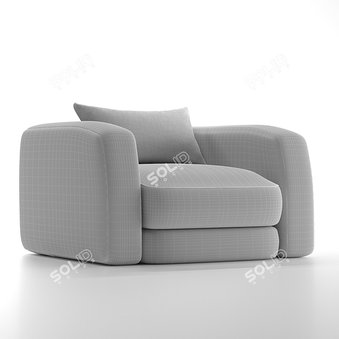  Modern Divan Sofa: Stylish and Comfortable 3D model image 5