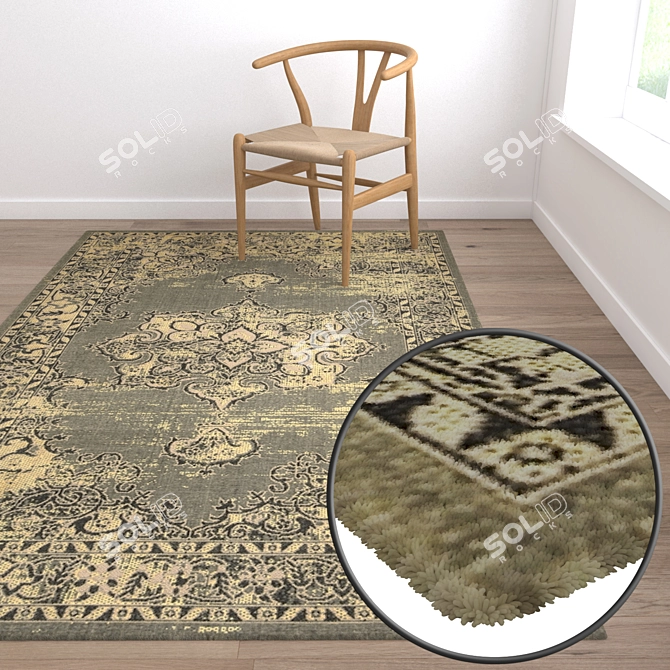 Luxury Carpet Set 3D model image 5