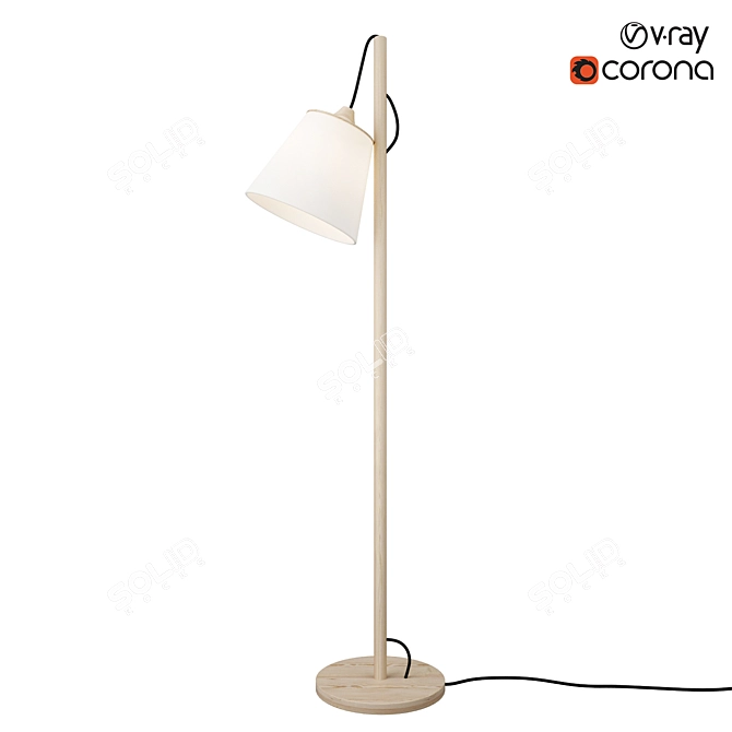 Modern Muuto Pull Lamp 3D model image 1