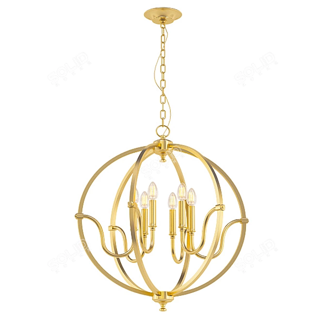 Contemporary Pendant Chandelier Collection 3D model image 2