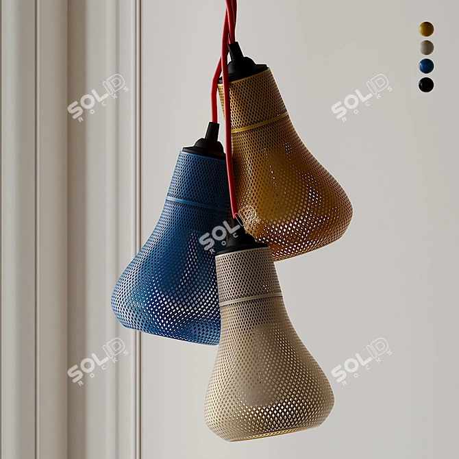 Stunning KAYAN Pendant Chandelier 3D model image 1