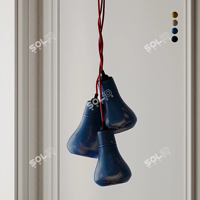 Stunning KAYAN Pendant Chandelier 3D model image 3