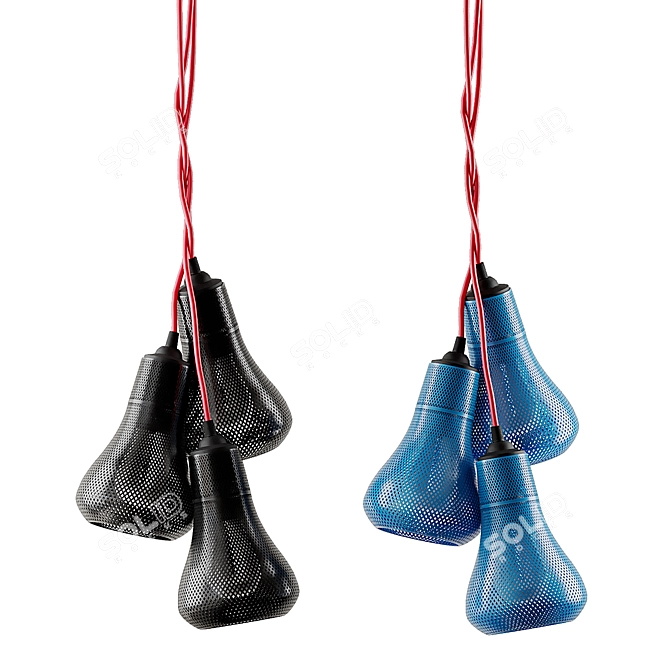 Stunning KAYAN Pendant Chandelier 3D model image 6