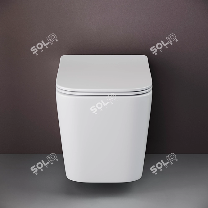 Ceramica Nova X-Cube Wall-Hung Toilet 3D model image 2