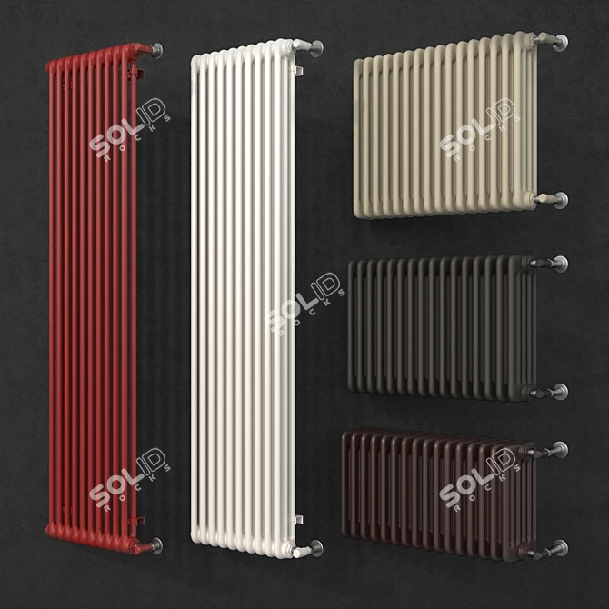 Irsap Tesi Tubular Radiator 3D model image 1