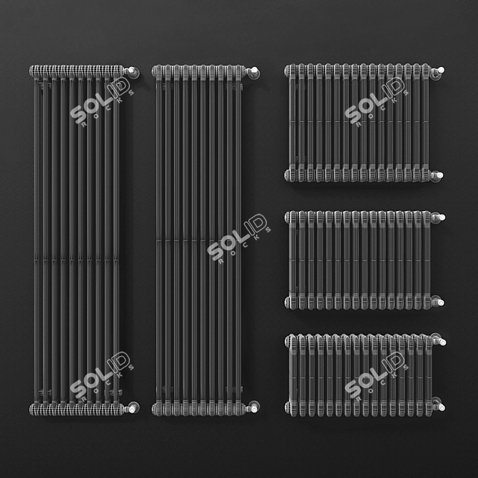 Irsap Tesi Tubular Radiator 3D model image 3