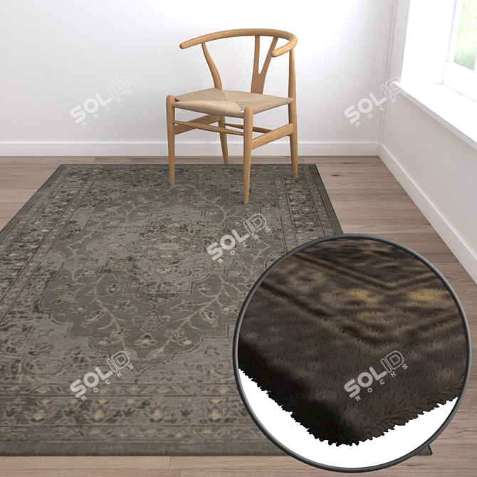 High-Quality Carpet Set 3D model image 5