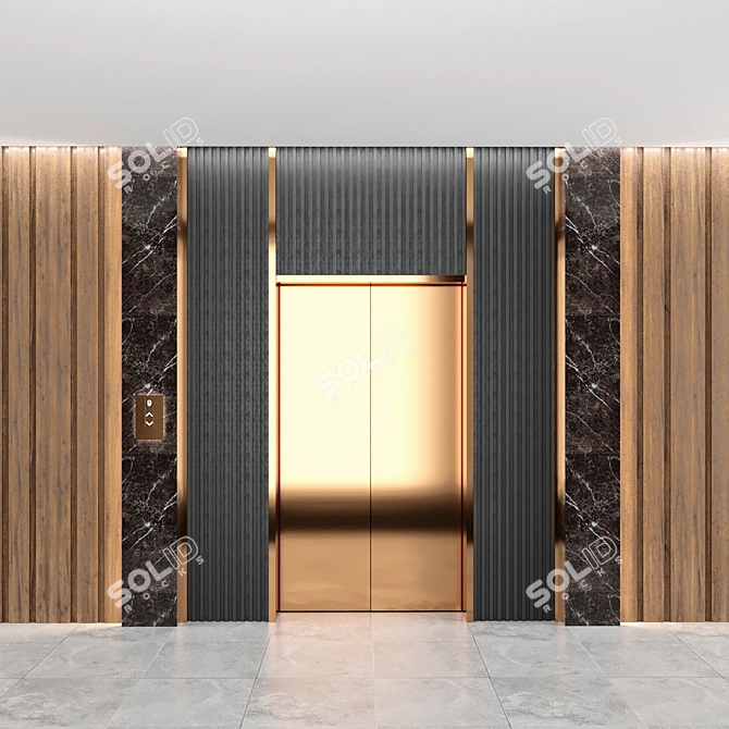 Elevating Wall Panels 3D model image 2