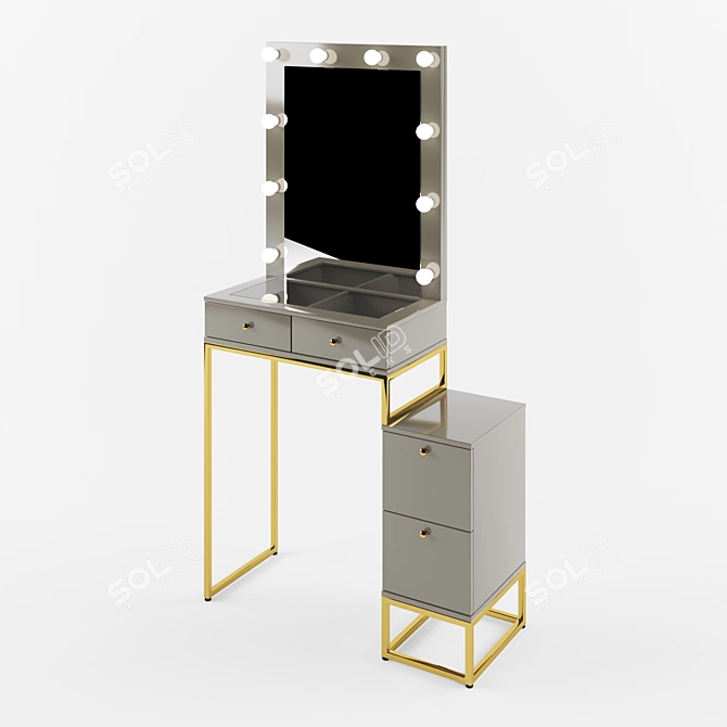 Elegant Dressing Table - Premium Design 3D model image 1