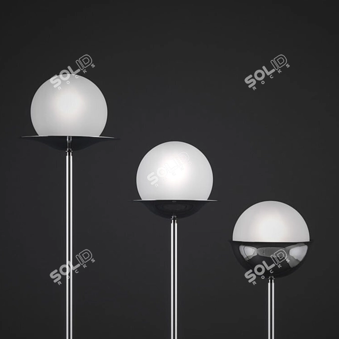 Italian Netta Piantana Floor Lamp 3D model image 4