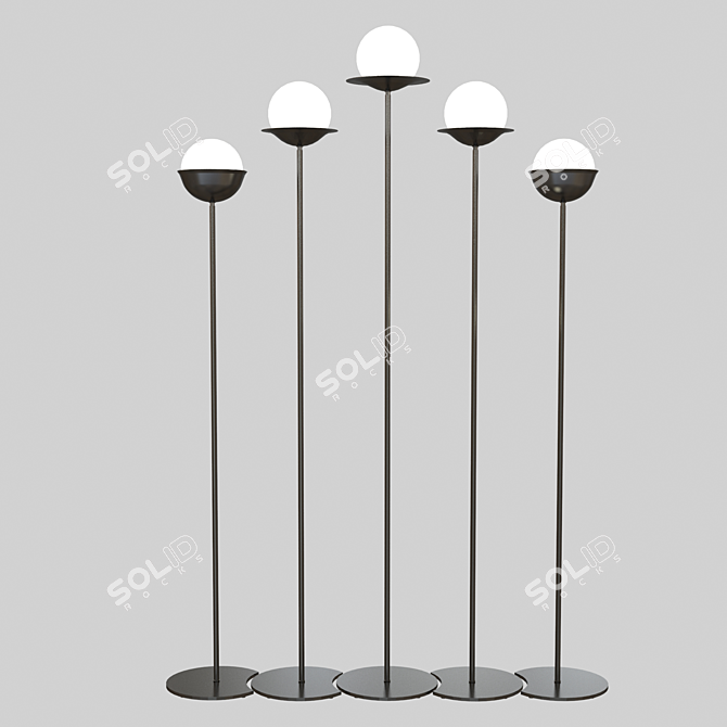 Italian Netta Piantana Floor Lamp 3D model image 6