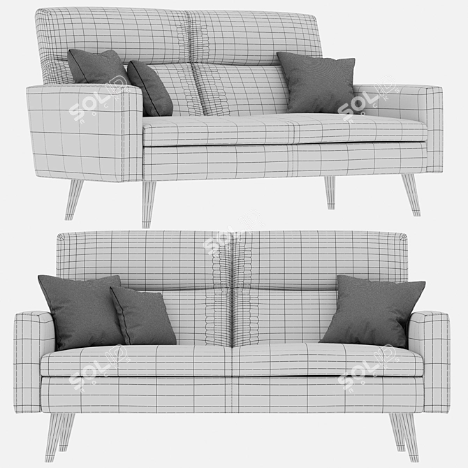 Etap Sofa Kinga 3-Seater Sofa 3D model image 2