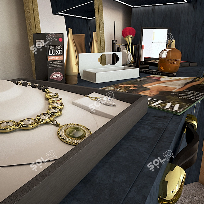 Modern Luxe Furniture Set 3D model image 3