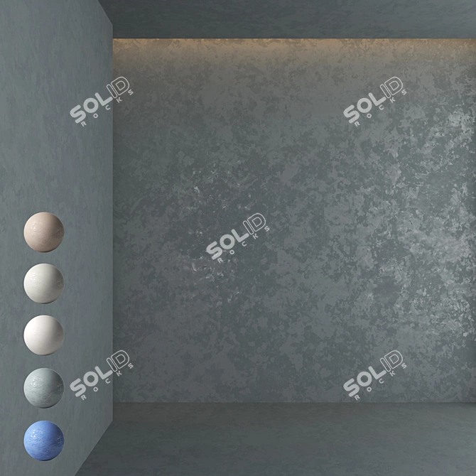 Elegant Decorative Plaster for Precise Rendering 3D model image 1