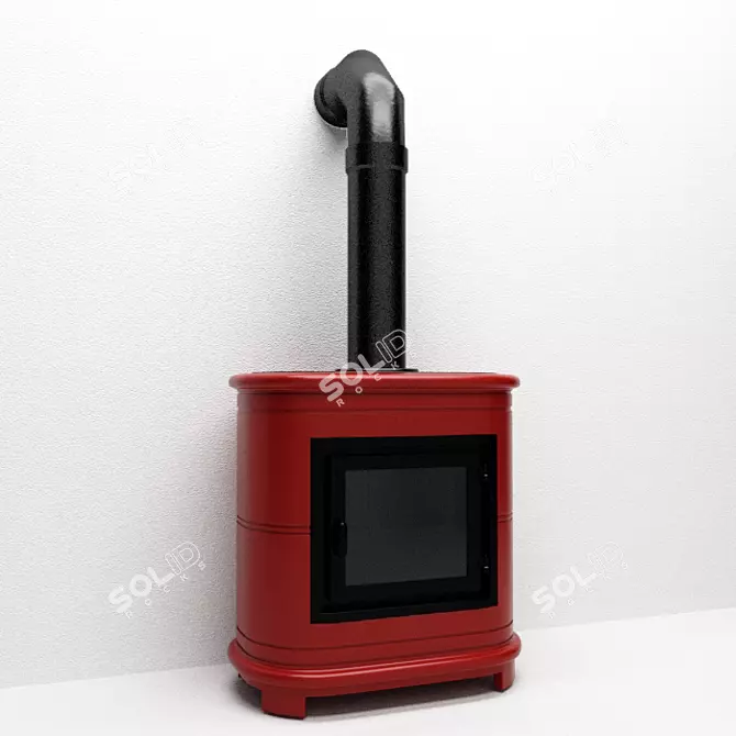 Modern Piazzetta e905 Fireplace 3D model image 1