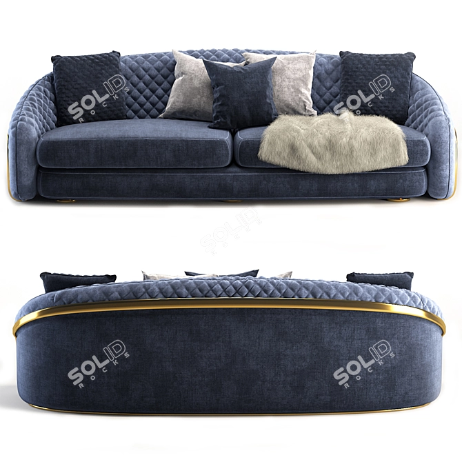 Elegant Cantori Portofino Sofa 3D model image 2