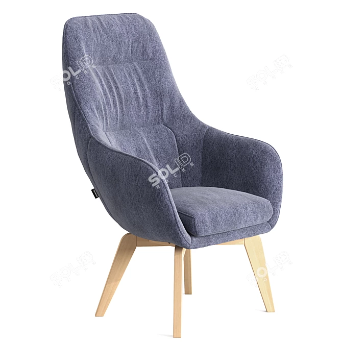 Elegant Dot2 Gala Chair 3D model image 6