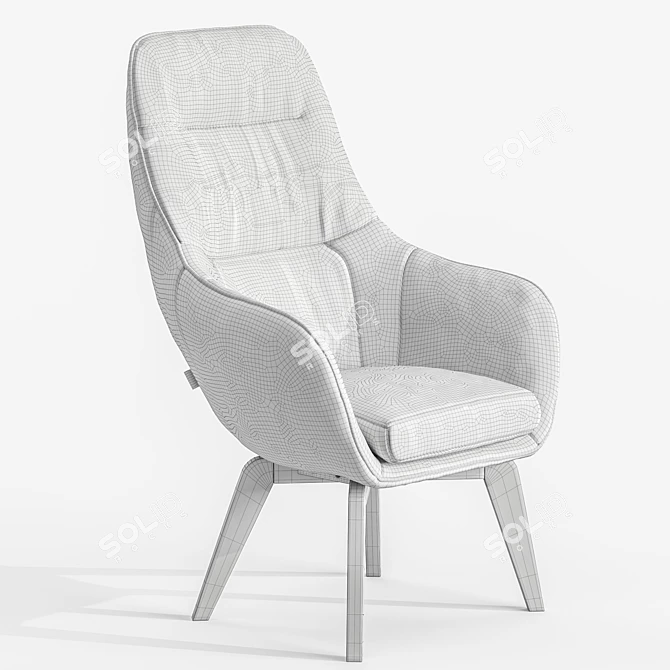 Elegant Dot2 Gala Chair 3D model image 10